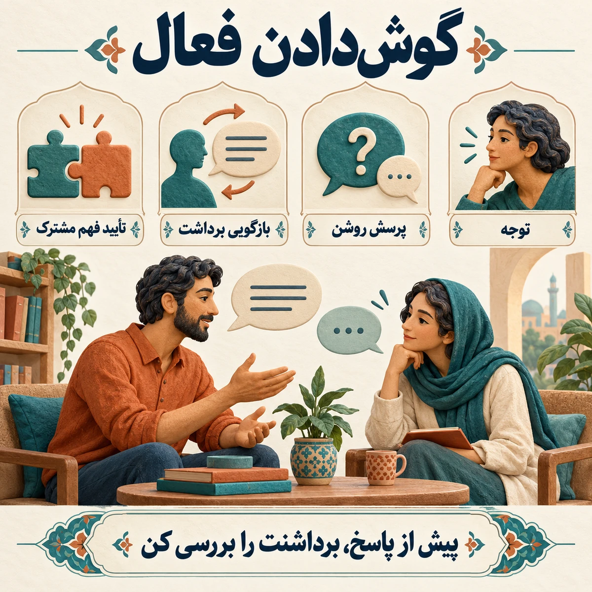 مهارت گوش‌دادن فعال (Active Listening)