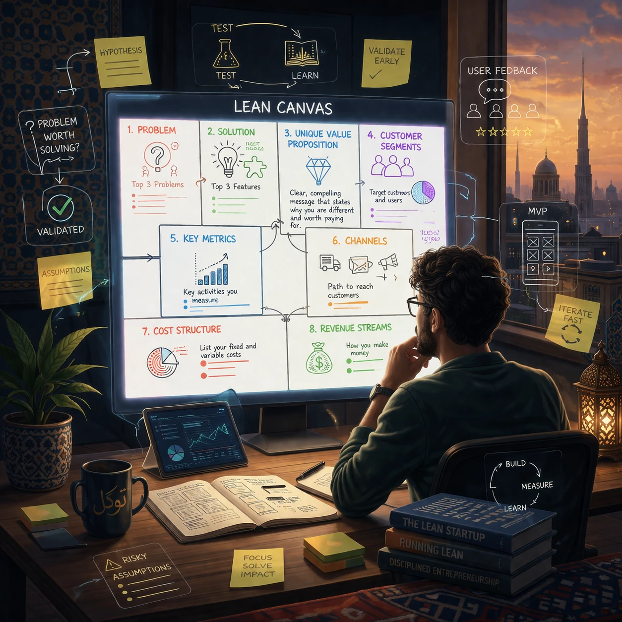 Lean Canvas: مدل کسب‌وکار استارتاپی برای طراحی سریع و اعتبارسنجی ایده