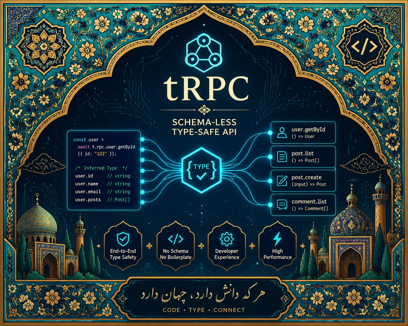 tRPC و API Type-safe بدون Schema