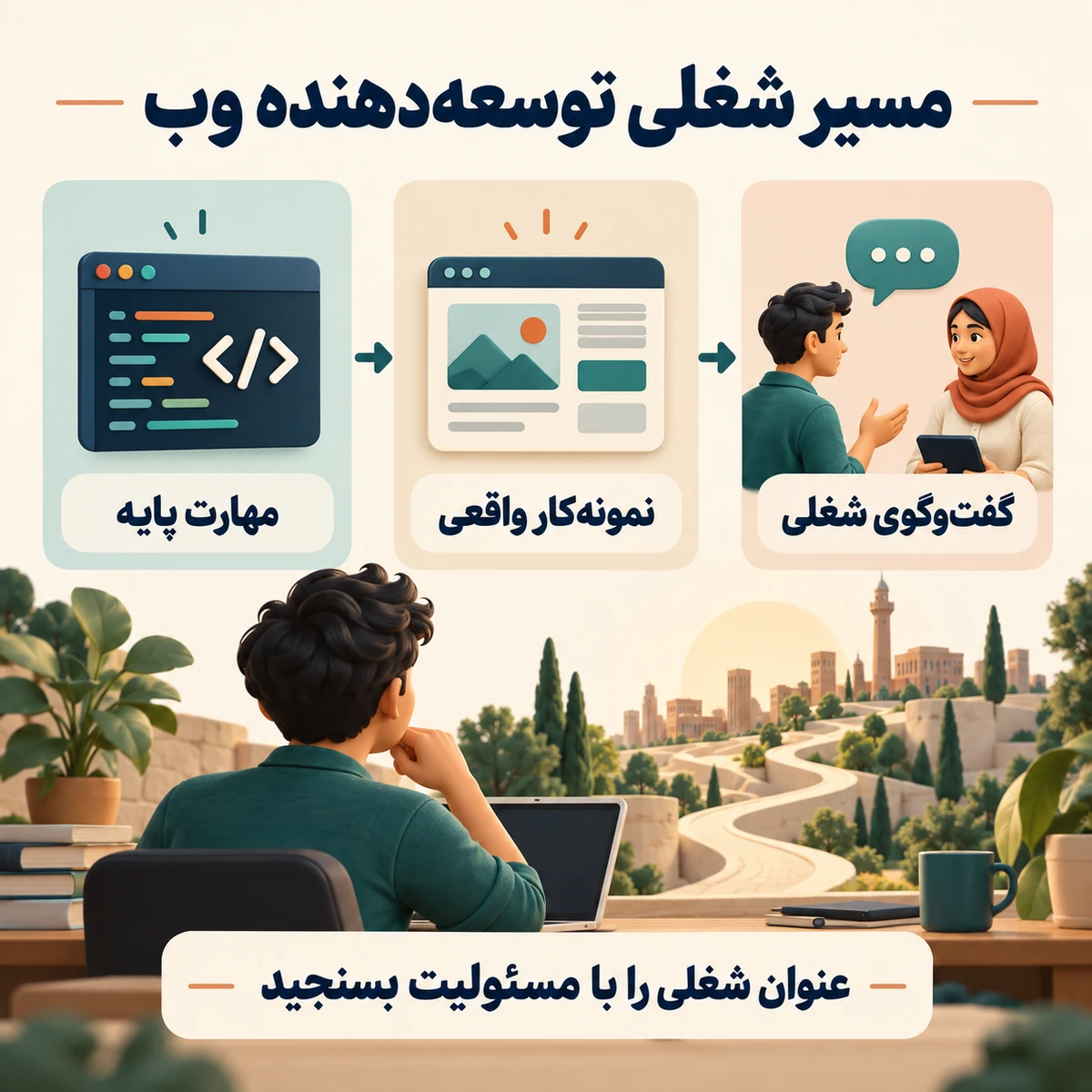 وضعیت بازار کار توسعه‌دهندگان وب در ایران ۲۰۲۶
