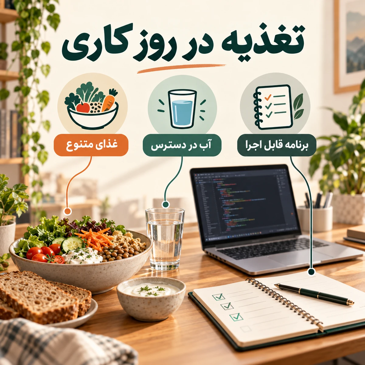 تغذیه سالم برای برنامه‌نویسان