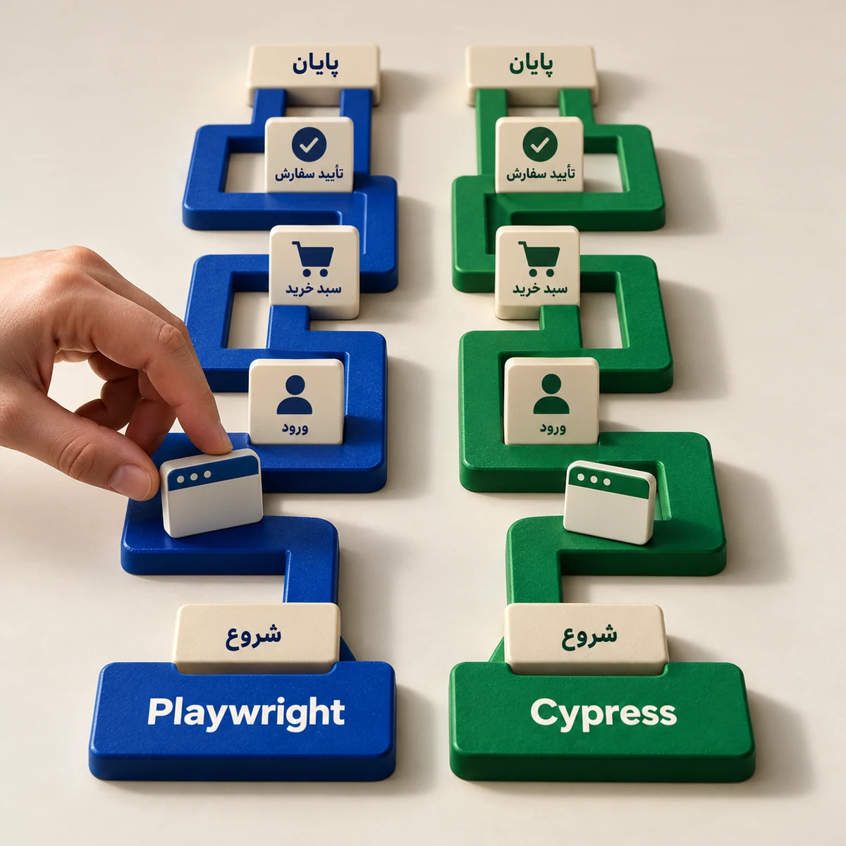 Playwright vs Cypress: تست E2E در ۲۰۲۶