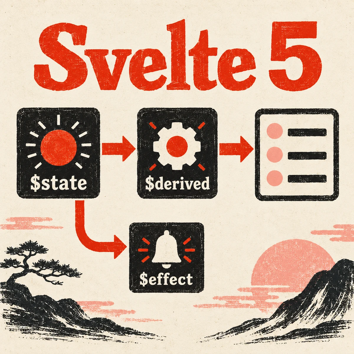 Svelte 5 و Runes؛ state، داده مشتق‌شده و مهاجرت